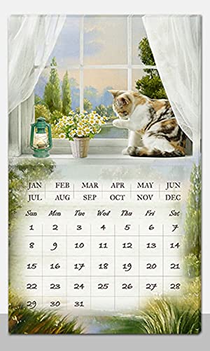 Vacchetti Giuseppe LED-Bilder mit weißem Kalender rechteckig, Mehrfarbig, Medio von Vacchetti Giuseppe