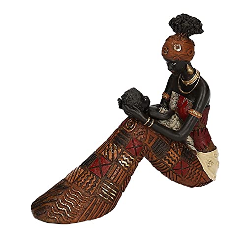 Vacchetti Statue aus Kunstharz für Damen, Afrika, Mehrfarbig, klein von Vacchetti Giuseppe