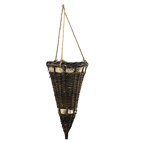 Vacchetti Giuseppe Übertopf Weidenkübel Walnuss Blatt weiß Cornucopia, Mehrfarbig, Grande von Vacchetti Giuseppe