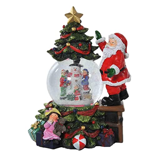 Vacchetti Glaskugel Led Harz Weihnachtsmann mit Musik von Vacchetti Giuseppe