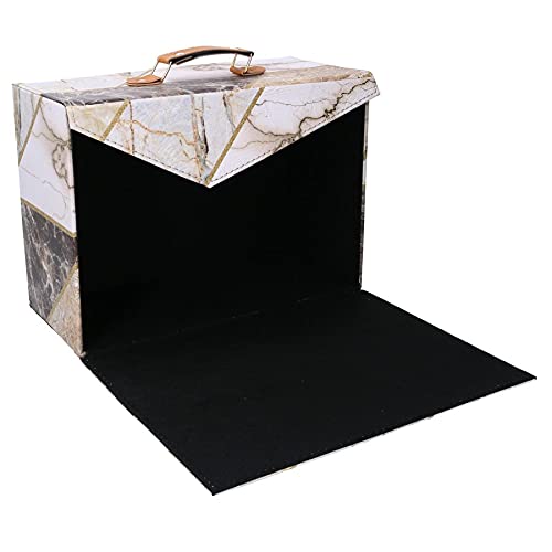 Vacchetti Koffer aus Kunstleder, rechteckig, Marmor, mehrfarbig, mittel von Vacchetti Giuseppe