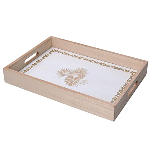 Vacchetti 5959710000 Tablett Holz Weiß Rechteckig Medium von Vacchetti Giuseppe