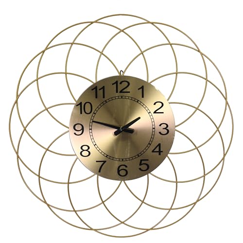 Vacchetti Uhr aus vergoldetem Metall 53,3 x 3,8 cm von Vacchetti Giuseppe