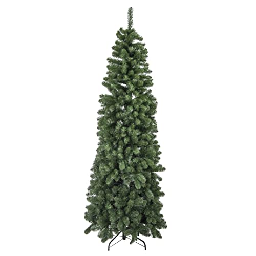 Weihnachtsbaum Mount Künstliche Vektor Slim Grün 972 Zweige mit Metallständer 210cm hoch von Vacchetti Giuseppe