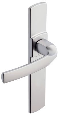 Vachette Artis Set mit Zuggriff für außen und Standard-Griff für den Innenbereich, wendbar, rechts/links – Schlüssel I Türöffner – Abstand 195 mm – aus Zamak – Chrom Samt von Vachette