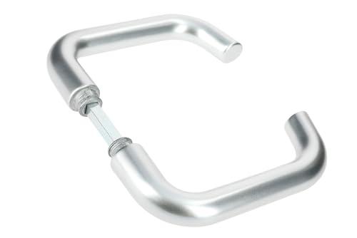 Vachette Bercy Türgriff mit Rückkehr, Set mit Krücke (ohne Platte) – für Türen mit einer Dicke von 30 bis 48 mm – aus korrosionsbeständigem Aluminium – Vierkant von 7 mm von Vachette