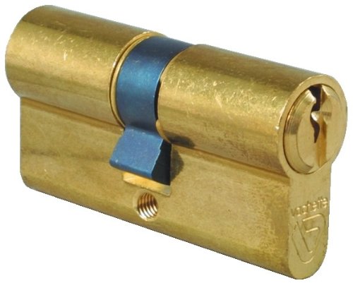 Vachette FIRST Mechanischer Schließzylinder für Tür – Doppeleingang 40 x 40 mm – Mechanismus 5 Stifte – 3 Schlüssel – einfache Installation – Messing-Finish von Vachette