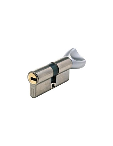 Vachette FIRST Mechanischer Schließzylinder für Tür – mit Knauf, 30 x 30 mm – Mechanismus mit 5 Sicherungsstiften – 3 Schlüssel – einfache Installation – vernickelte Oberfläche von Vachette