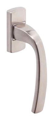 Vachette Set für Fenstergriff auf Block MUZE – 90° indiziert – Abstand 43 mm – unsichtbare Befestigung, Schrauben enthalten – Material robustes Aluminium – Platin-Finish von Vachette