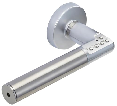 Vachette - Set mit 2 Türgriffen mit elektronischem Code, Farbe: Silber – Hand links Vachette - Set mit 2 Türgriffen mit elektronischem Code, Farbe: Silber – Hand links von Vachette