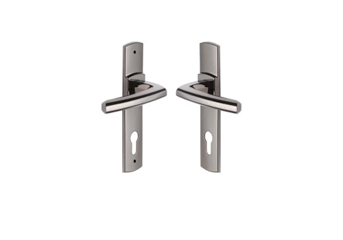 Vachette Türgriff-Set auf SULT-Platte – Schlüssel-Version I für Eingangstür/Keller/Gartenhäuser – Abstand 165 mm – strapazierfähiges Zamak-Material – schwarze Diamant-Oberfläche Vachette Türgriff-Set auf SULT-Platte – Schlüssel-Version I für Eingangstür/Keller/Gartenhäuser – Abstand 165 mm – strapazierfähiges Zamak-Material – schwarze Diamant-Oberfläche von Vachette