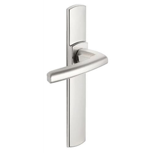 Vachette Türgriff-Set auf SULT-Platte – Schlüssel-Version L für Zimmertüren und Bürotüren – Abstand 195 mm – strapazierfähiges Zamak-Material – schwarze Diamant-Oberfläche von Vachette