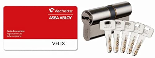 ASSA ABLOY VACHETTE Zylinder 7101 Velix, 40 x 40 cm, 5 Schlüssel, umkehrbar, vernickelt – 28187000 ASSA ABLOY VACHETTE Zylinder 7101 Velix, 40 x 40 cm, 5 Schlüssel, umkehrbar, vernickelt – 28187000 von Vachette