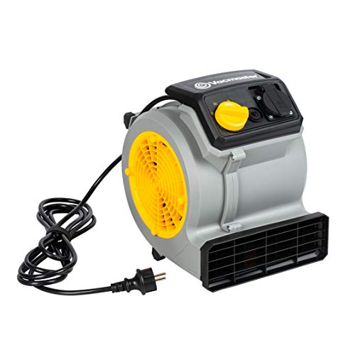 Vacmaster AM1202 Air Mover Gebläse 124 Watt mit 3 Geschwindigkeitsstufen Tischventilatoren Teppich-Trockner Ventilator Leise fur Kühlung, Lüftung, Trocknung von Vacmaster