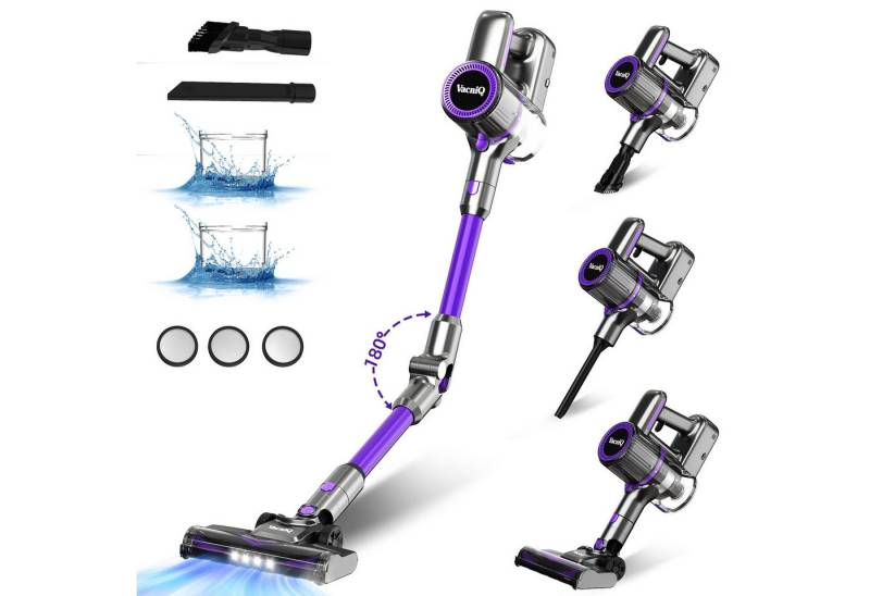 VacniQ Akku-Stielstaubsauger Akku-Hand-und Stielstaubsauger Staubsauger,1L,46000Pa von VacniQ