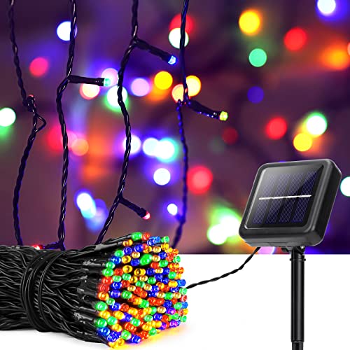 Vacoulery Solar Lichterkette Aussen, 22M 200LED Lichterkette Außen Wasserdicht 8 Modus Solarlichterkette Weihnachtsbaum Aussen Deko für Garten, Balkon, Terrasse, Hochzeit, Zaun, Party (Bunt) von Vacoulery