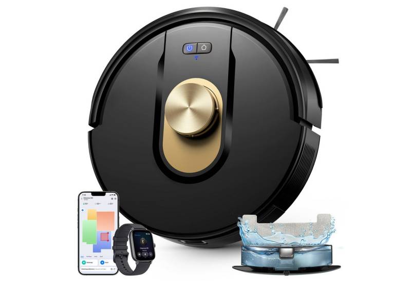 Vactidy Saugroboter W9, beutellos, Saugroboter, 6000Pa, LiDAR Navigation, 3-in-1 Reinigung Vactidy Saugroboter W9, beutellos, Saugroboter, 6000Pa, LiDAR Navigation, 3-in-1 Reinigung von Vactidy