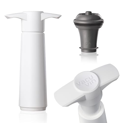 Vacu Vin 08542606 Wine Saver Pompe à Vide avec Bouchon Acier Inoxydable Blanc 18 x 12 x 12 cm Vacu Vin 08542606 Wine Saver Pompe à Vide avec Bouchon Acier Inoxydable Blanc 18 x 12 x 12 cm von Vacu Vin