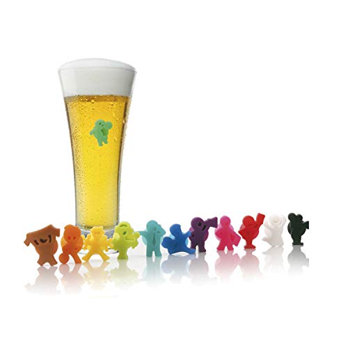 Vacu Vin 1886060 GlassMarker Party People 12er Set, Einheitsgröße (12er Pack) von Vacu Vin