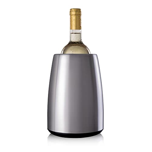 Vacu Vin - 3649360 - Aktiv Weinkühler Elegant Edelstahl, Ø 14,5 cm, 20.5 cm von Vacu Vin