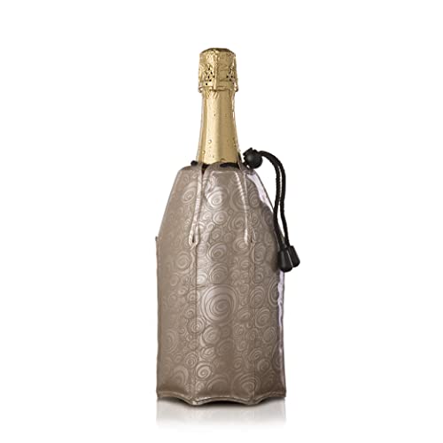 Vacu Vin Flexibler Champagnerkühler - Wiederverwendbar Platin & Gold - Champagnerkühler Manschette für Standardgrößen Vacu Vin Flexibler Champagnerkühler - Wiederverwendbar Platin & Gold - Champagnerkühler Manschette für Standardgrößen von Vacu Vin