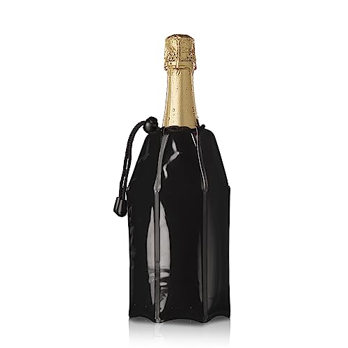 Vacu Vin 38856606 Aktiv Champagnerkühler Motiv schwarz, Kunststoff von Vacu Vin