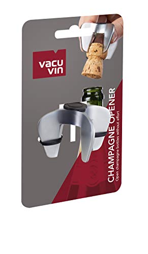 Vacu Vin Champagneröffner Champagnerflaschenöffner, Kunststoff, Braun, 7 x 7 x 4.3 cm von Vacu Vin