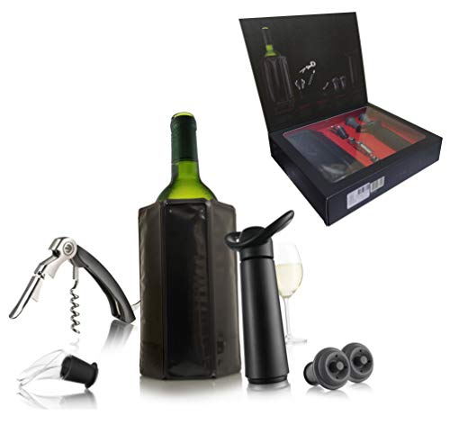 Vacu Vin Profi Basis Weinset Weinzubehör, Kunststoff, schwarz, normal von Vacu Vin