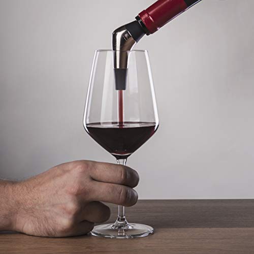 Vacu Vin Slow Pourer Weinausgießer, Kunststoff, Edelstahl, Silber, schwarz, s von Vacu Vin