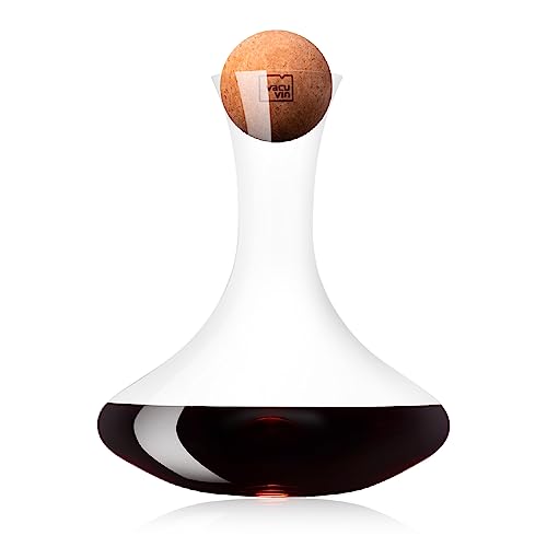 Vacu Vin Wine Decanter | Crystall Glass Carafe + Cork Stopper von Vacu Vin