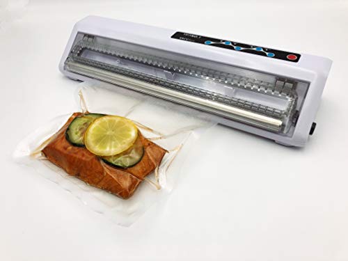 Vakuumierer für Lebensmittel VacuNo.1 - VACU Basic – Sous Vide - inklusive 10 Folienbeutel und Schlauch von VacuNo.1