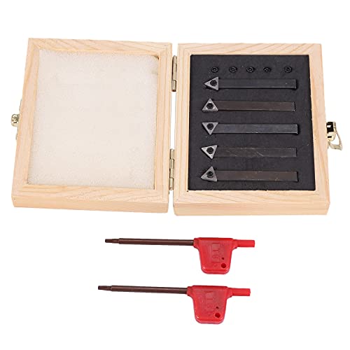 Vadillo 1/4 Zoll Mini Indexable Karbid Drehwerkzeug Wenig Bit Set mit Hartmetall TCMT090204, 5 Stück Vadillo 1/4 Zoll Mini Indexable Karbid Drehwerkzeug Wenig Bit Set mit Hartmetall TCMT090204, 5 Stück von Vadillo