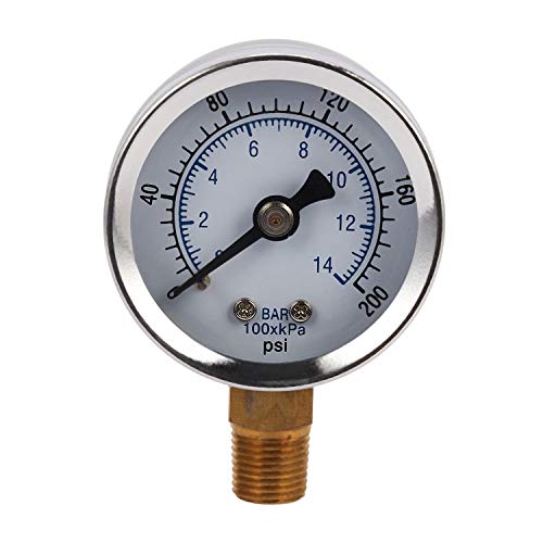 Vadillo -40-14 Barometer 0-200 Psi 0-14 Barometer Manometer 1/8 männlich NPT Manometer Manometer Luftkompressor Hydraulisch Manometer Vadillo -40-14 Barometer 0-200 Psi 0-14 Barometer Manometer 1/8 männlich NPT Manometer Manometer Luftkompressor Hydraulisch Manometer von Vadillo