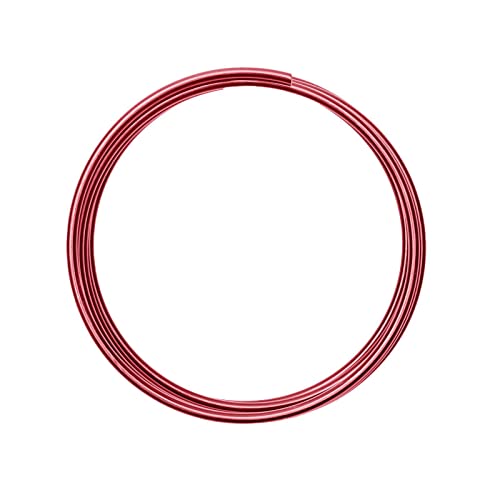 Vaessen Creative 24232-005 Aludraht Schmuck, Biegsam, Aluminium, dunkelrot, 4 mm x 2 m, Oxblood von Vaessen Creative