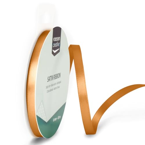 Vaessen Creative 301002-1021 Satinband Hellbraun, 6 mm x 10 Meter, Schleifenband, Dekoband, Geschenkband und Stoffband für Hochzeit, Taufe und Geburtstagsgeschenke, 6MM Vaessen Creative 301002-1021 Satinband Hellbraun, 6 mm x 10 Meter, Schleifenband, Dekoband, Geschenkband und Stoffband für Hochzeit, Taufe und Geburtstagsgeschenke, 6MM von Vaessen Creative