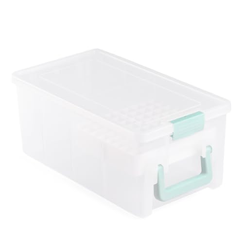 Vaessen Creative 3401-206 Aufbewahrungsbox mit Deckel – 39 x 21 x 16,5 cm – Marker, Karten & Umschläge – Transparente Sortierbox für Kartenbasteln und Scrapbooking – Inkl. Verstellbarem Markereinsatz Vaessen Creative 3401-206 Aufbewahrungsbox mit Deckel – 39 x 21 x 16,5 cm – Marker, Karten & Umschläge – Transparente Sortierbox für Kartenbasteln und Scrapbooking – Inkl. Verstellbarem Markereinsatz von Vaessen Creative