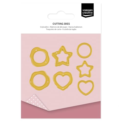 Vaessen Creative 3625-0106 Stanzschablonen Papiersiegel-7 Cutting Dies-Ø 2,5 cm-Weihnachten Bastelzubehör für Karten Basteln, Scrapbooking & Journaling-für Stanz-und Prägemaschinen, Verschiedene von Vaessen Creative