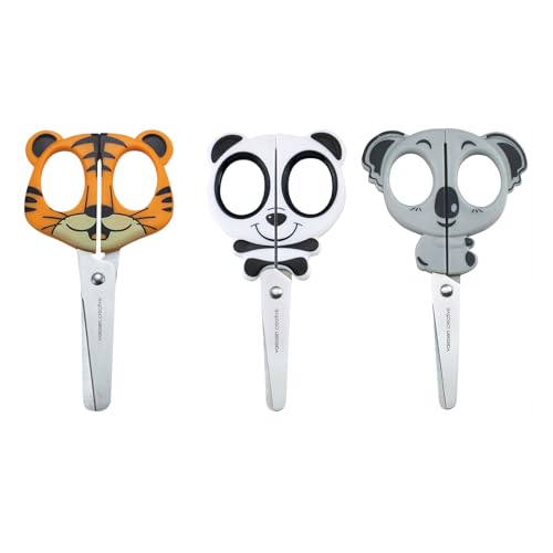 Vaessen Creative 70103-005 Kinderscheren Set Tiger, Koala, Panda – 3 Stück à 12,7 cm – mit Sicher Abgerundeten Spitzen – Für Links-und Rechtshänder – Bastel-und Hobbyprojekte Vaessen Creative 70103-005 Kinderscheren Set Tiger, Koala, Panda – 3 Stück à 12,7 cm – mit Sicher Abgerundeten Spitzen – Für Links-und Rechtshänder – Bastel-und Hobbyprojekte von Vaessen Creative