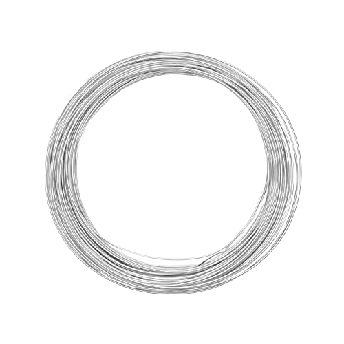 Vaessen Creative Aluminiumdraht, 0.8mm x 15m, Aluminium Wire, Basteldraht, Dekodraht, Floristikdraht Aludraht Schmuck 0,8 mm x 15 Meter | Biegsam Schmuckdraht Silber, Silver, 1500 x 0.01 x 0.2 cm von Vaessen Creative