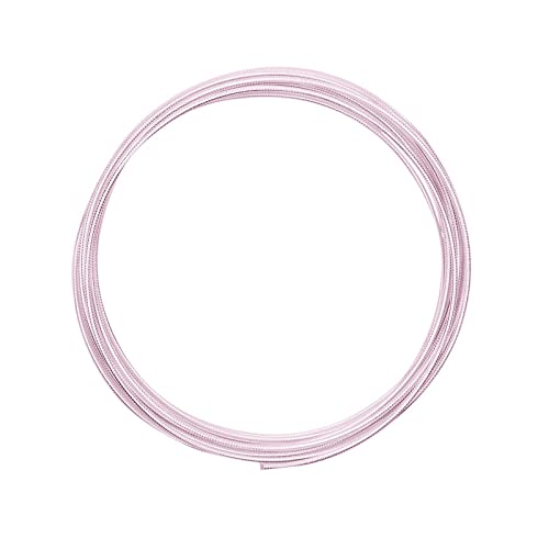 Vaessen Creative Aluminiumdraht, Geprägt, Rosa, m, Aluminium Wire, Basteldraht, Dekodraht, Floristikdraht Aludraht Prägung Rund 2 mm x 5 Meter | Biegsam Schmuckdraht Rose, 500 x 0.2 x 0.2 cm von Vaessen Creative