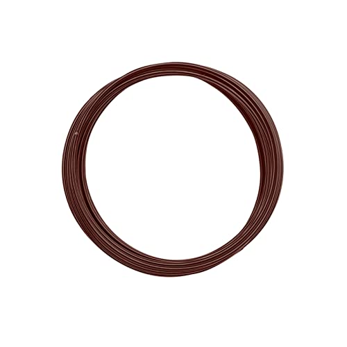 Vaessen Creative Basteldraht und Schmuckdraht 5 m x 2 mm Braun (Chocolate Mat) – Flexibler Draht zum Basteln für Blumenkranz, Scmuckherstellung und Modellbau von Vaessen Creative