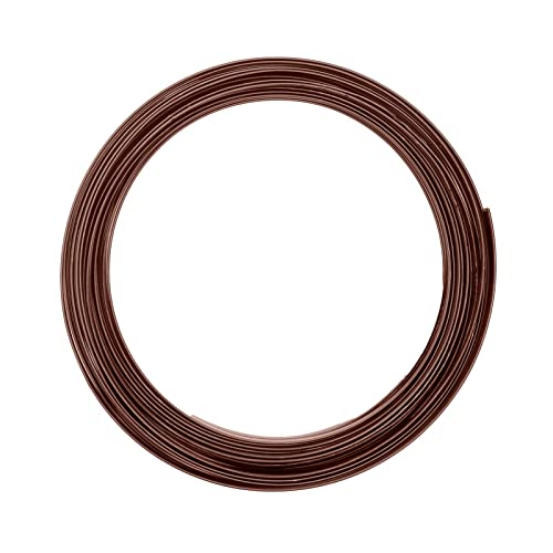 Vaessen Creative 24235-022 Aludraht Flach Schmuck, Biegsam, Aluminium, braun, Chocolate 500 x 0.5 x 0.1 cm von Vaessen Creative