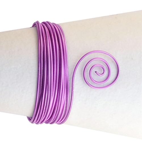 Vaessen Creative 24242-013 Aludraht Prägung Rund, Aluminium, Lavendel violett, 500 x 0.2 x 0.2 cm von Vaessen Creative