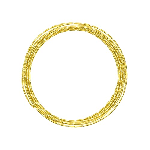 Vaessen Creative Aluminiumdraht, Sonnengelb, m, Aluminium Wire, Basteldraht, Dekodraht, Floristikdraht Aludraht Diamant Schmuck 2 mm x 5 Meter | Biegsam Schmuckdraht, Sunny gelb, 500 x 0.2 x 0.2 cm von Vaessen Creative