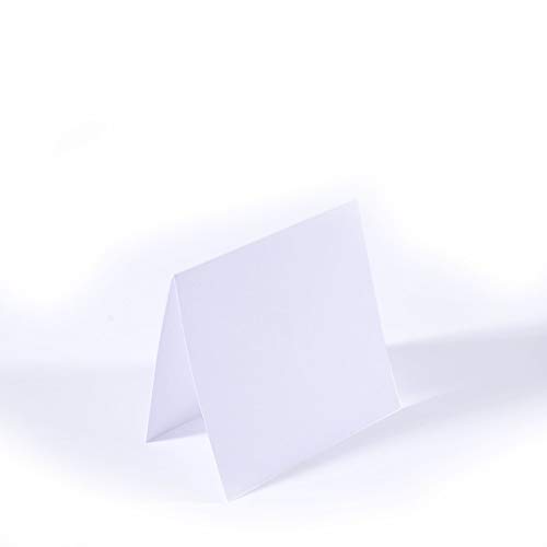 Vaessen Creative Blanko Faltkarten Quadratisch Klein Weiß, 25 Stück, passende Briefumschläge erhältlich von Vaessen Creative