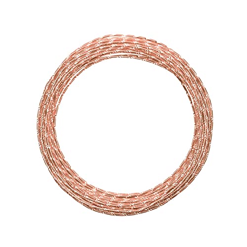 Vaessen Creative Basteldraht und Schmuckdraht 30 m x 2 mm Orange Copper – Flexibler Draht mit Diamantschliff Aufdruck zum Basteln für Blumenkranz, Scmuckherstellung und Modellbau Vaessen Creative Basteldraht und Schmuckdraht 30 m x 2 mm Orange Copper – Flexibler Draht mit Diamantschliff Aufdruck zum Basteln für Blumenkranz, Scmuckherstellung und Modellbau von Vaessen Creative