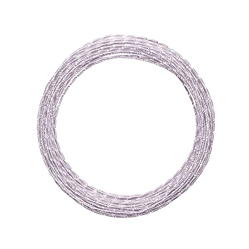 Vaessen Creative Basteldraht und Schmuckdraht 30 m x 2 mm Soft Lilac – Flexibler Draht mit Diamantschliff Aufdruck zum Basteln für Blumenkranz, Scmuckherstellung und Modellbau von Vaessen Creative