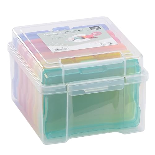 Vaessen Creative Farbige Staubox mit 6 Boxen, 21 x 18,5 x 14 cm von Vaessen Creative