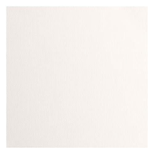 Vaessen Creative Florence Cardstock Papier, Off White, 216 Gramm/m², Quadratisch, 30,5 x 30,5 cm, 100 Stück, Textur, für Scrapbooking, Kartenherstellung, Stanzen und andere Papierbasteleien von Vaessen Creative