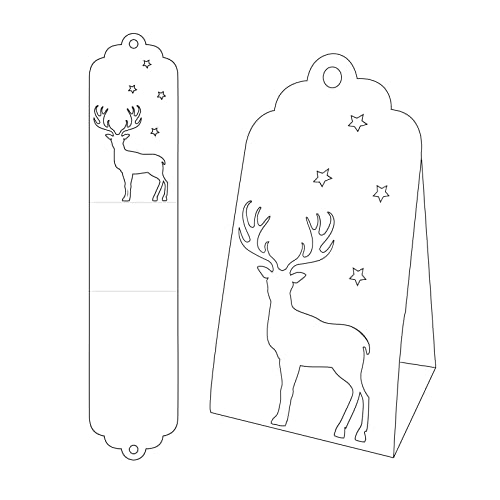 Vaessen Creative Handwerk Geschenkbox Stanzschablone, Böxli mit Hirsch, Eigene Box, Schmuckbox, Adventskalender, Platzhalter oder andere Bastelprojekte herstellen 4 x 20 cm Vaessen Creative Handwerk Geschenkbox Stanzschablone, Böxli mit Hirsch, Eigene Box, Schmuckbox, Adventskalender, Platzhalter oder andere Bastelprojekte herstellen 4 x 20 cm von Vaessen Creative